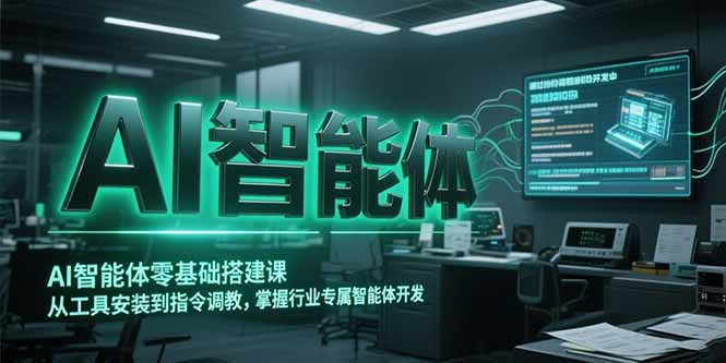 AI智能体零基础搭建课，从工具安装到指令调教，掌握行业专属智能体开发…--皓收集 | 网创宝典