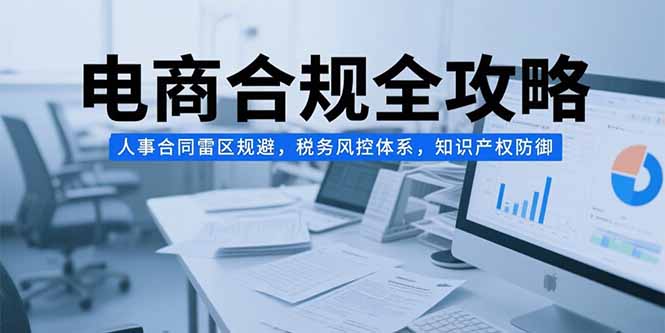 电商合规全攻略，人事合同雷区规避，税务风控体系，知识产权防御--皓收集 | 网创宝典