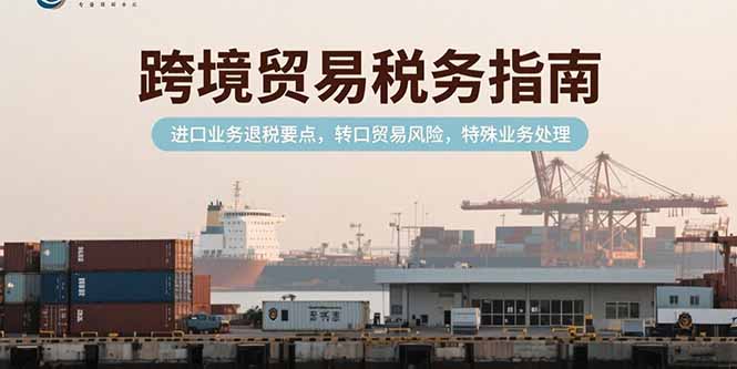 跨境贸易税务指南，进口业务退税要点，转口贸易风险，特殊业务处理--皓收集 | 网创宝典