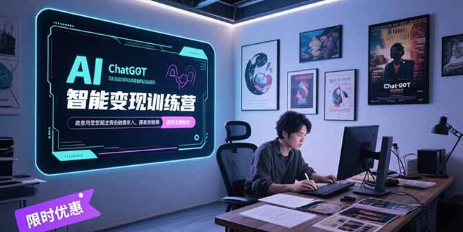 AI智能变现训练营，ChatGPT写作变现，电影解说制作，图文带货方法论 --皓收集 | 网创宝典