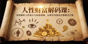 人性财富解码课6.0：深度解析人性弱点与财富逻辑，理论到落地完整解决方案--皓收集 | 网创宝典