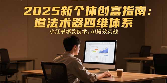 2025新个体创富指南：道法术器四维体系，小红书爆款技术，AI提效实战--皓收集 | 网创宝典