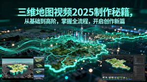 三维地图视频2025制作秘籍，从基础到高阶，掌握全流程，开启创作新篇--皓收集 | 网创宝典