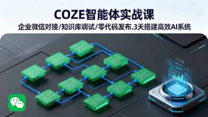 COZE智能体实战课 企业微信对接/知识库调试/零代码发布.3天搭建高效AI系统--皓收集 | 网创宝典