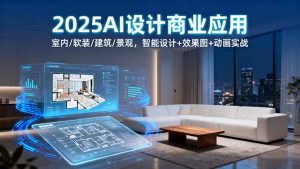 2025AI设计商业应用：室内/软装/建筑/景观，智能设计+效果图+动画实战--皓收集 | 网创宝典