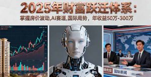 2025年财富跃迁体系：掌握房价波动,AI赛道,国际局势，年收益50万-300万--皓收集 | 网创宝典
