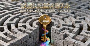 本质认知重构课7.0：通过语言哲学、信息博弈、价值交换，突破认知局限--皓收集 | 网创宝典