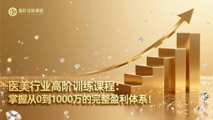 医美行业高阶训练课程：掌握从0到1000万的完整盈利体系！--皓收集 | 网创宝典